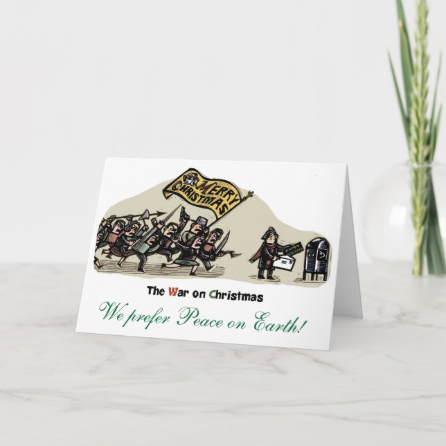 Krieg gegen Weihnachten - Wir bevorzugen Weltfried (Vorderseite)
