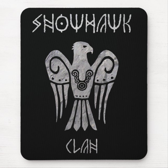 Krieg getrübtes Snowhawk Runic mousepad (Vorne)