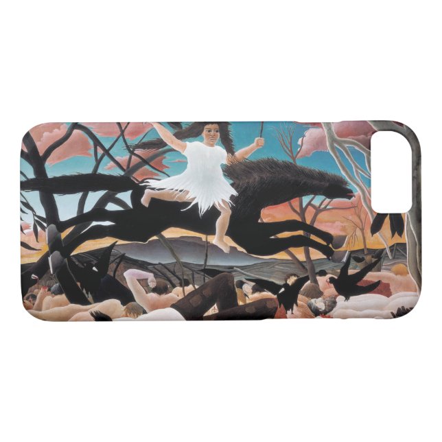 Krieg, Henri Rousseau, 1894 Case-Mate iPhone Hülle (Rückseite (Horizontal))