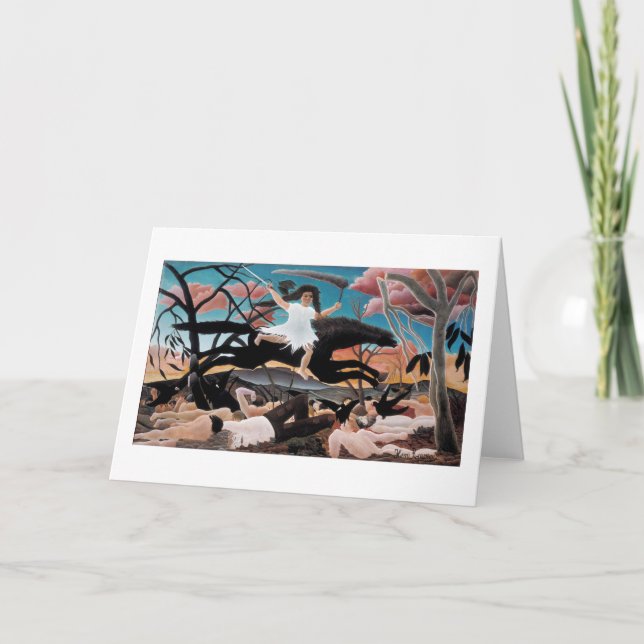 Krieg, Henri Rousseau, 1894 Karte (Vorderseite)