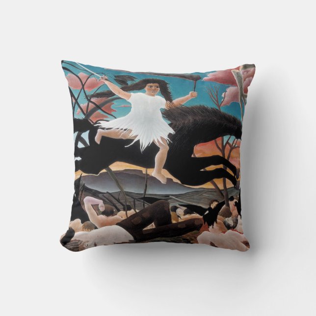 Krieg, Henri Rousseau, 1894 Kissen (Vorderseite)