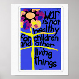 Krieg ist nicht gesund für Kinder Poster