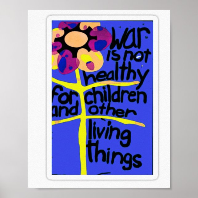 Krieg ist nicht gesund für Kinder Poster (Vorne)