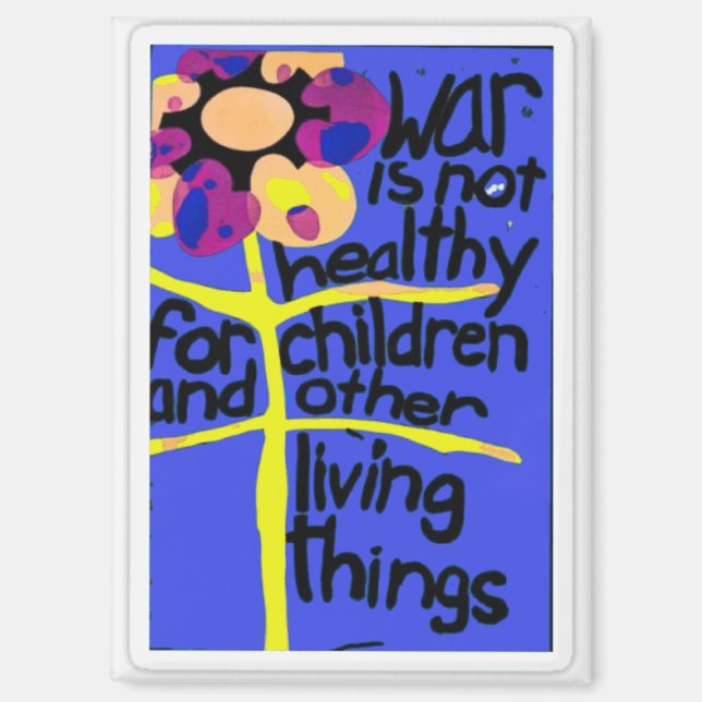 Krieg ist nicht gesund, magnet (Vorderseite)