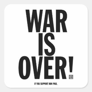 Krieg ist über Sticker Set