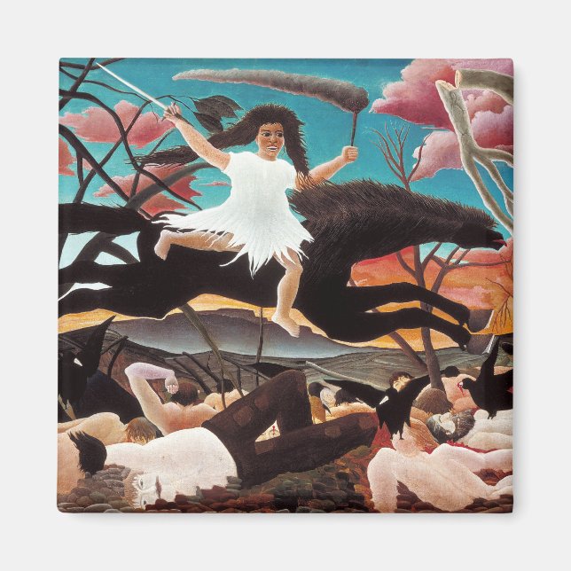 Krieg oder der Zwiespalt, Henri Rousseau Magnet (Vorne)