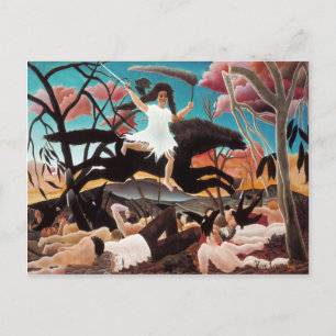 Krieg oder der Zwiespalt, Henri Rousseau Postkarte