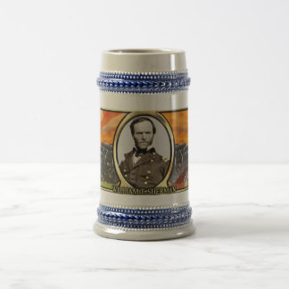 Krieg Stein Williams T. Sherman Civil Bierglas