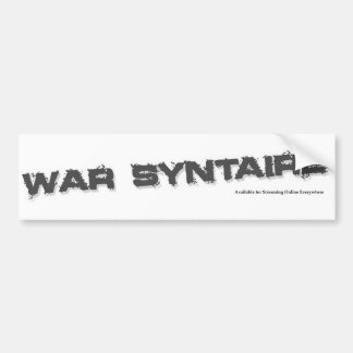 Krieg Syntaire Autoaufkleber