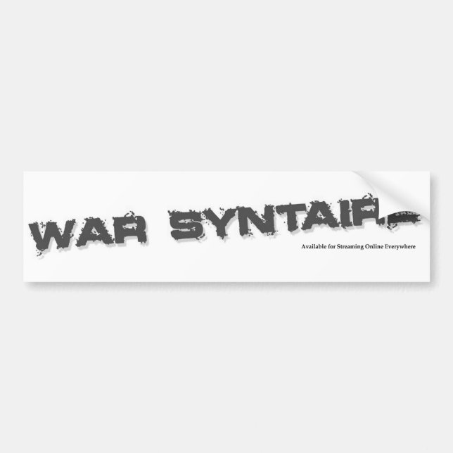 Krieg Syntaire Autoaufkleber (Vorne)