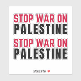 KRIEG ÜBER PALÄSTINA AUFKLEBER