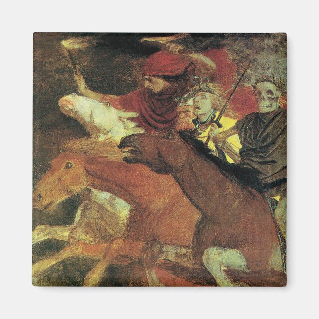 Krieg von Arnold Bocklin, Vintager Symbolismus Kun Magnet (Vorne)