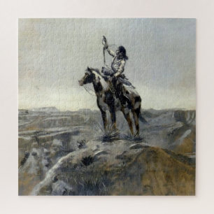 „Krieg“ Western Painting von Charles M. Russell Puzzle
