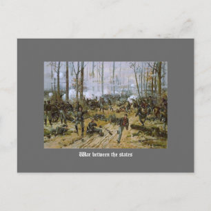 Krieg zwischen den Staaten Postkarte