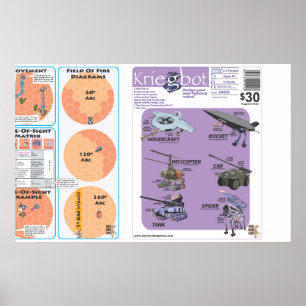 Kriegbot Abdeckungs-Plakat Poster