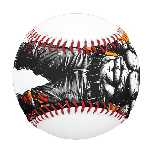 Krieger Barbar mittelalterliche Fantasie Hummer Ba Baseball (Vorderseite)