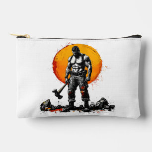 Krieger Barbar mittelalterliche FantasiePrint Cut Zubehörtasche