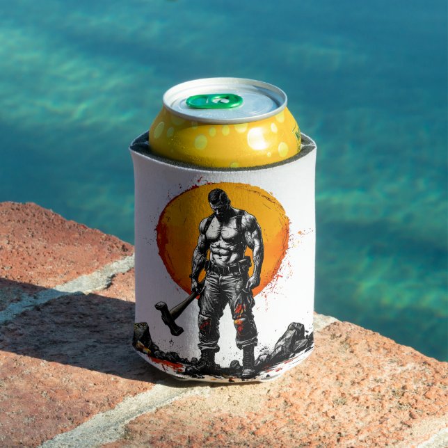 Krieger barbarische mittelalterliche Fantasie humm Dosenkühler (In Situ Pool)