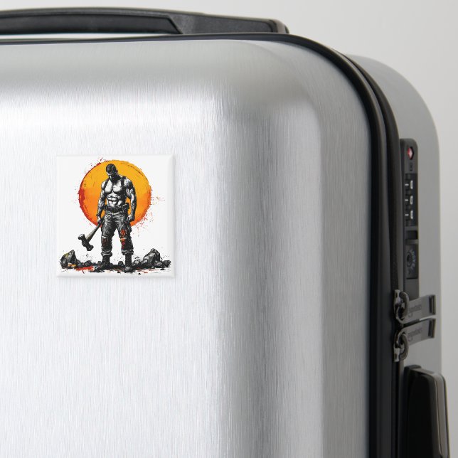 Krieger barbarische mittelalterliche Fantasie Humm Magnet (In Situ (Gepäck))