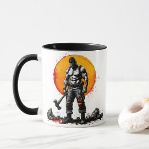 Krieger barbarische mittelalterliche Fantasie Humm Tasse