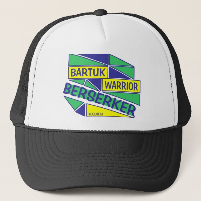 Krieger Berserker Hut Truckerkappe (Vorderseite)
