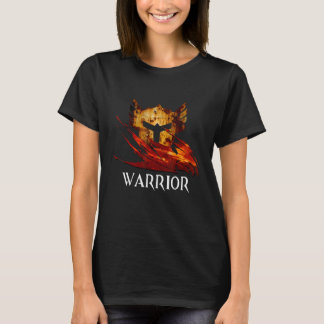 Krieger Beruf Fantasy Mittelalter Mmorpg Spieler T-Shirt