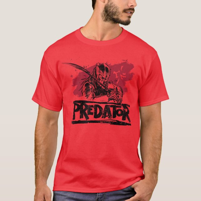 Krieger, der sein Schwert schwingt T-Shirt (Vorderseite)