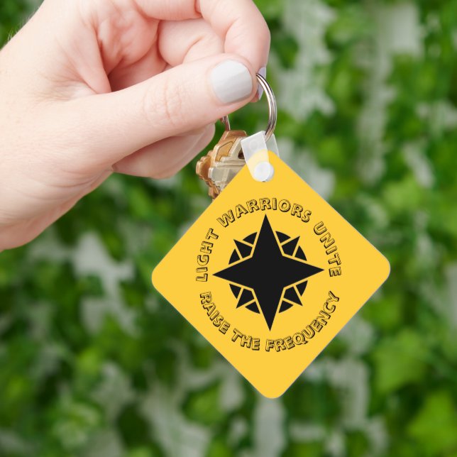 Krieger des goldenen Lichts vereinigen sich Schlüsselanhänger (Hand)