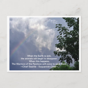 Krieger des Regenbogens Postkarte