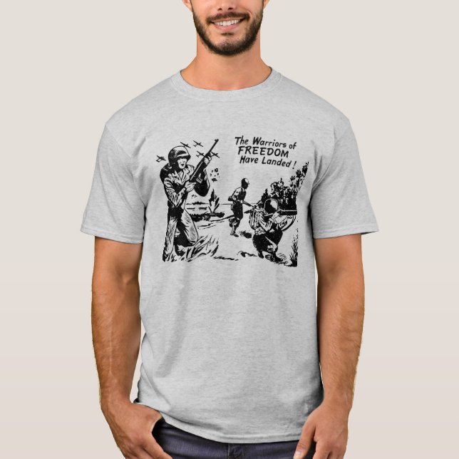 Krieger des Zweiten Weltkriegs sind gelandet T-Shirt (Vorderseite)