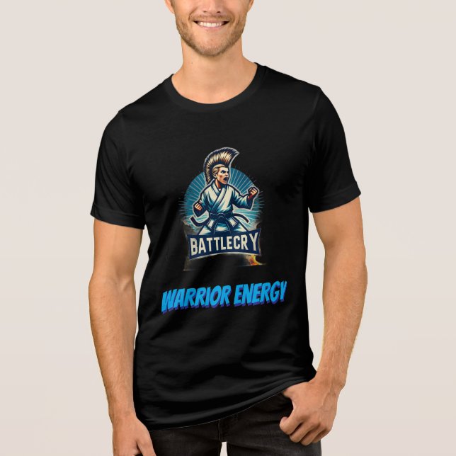Krieger Energie Tri-Blend Shirt (Vorderseite)