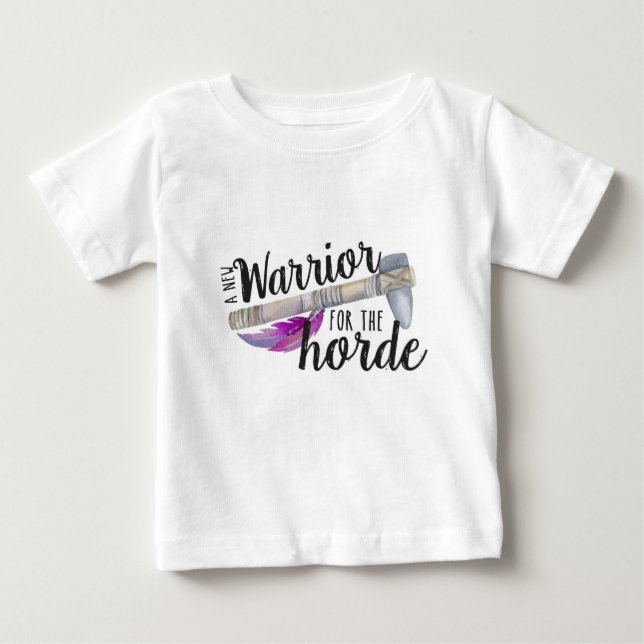 Krieger für die Horde Baby T-shirt (Vorderseite)