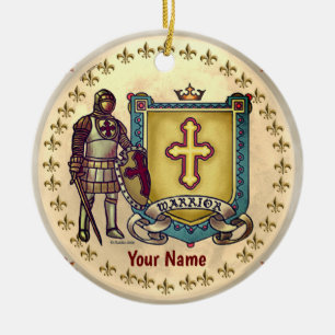Krieger für Jesus Christlicher Schmuck Keramik Ornament