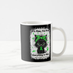 Krieger für psychische Gesundheit Bewusstsein Schw Kaffeetasse