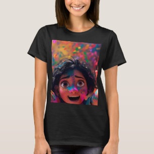 Krieger-Gesicht-Kunst-T-Shirt Stammeskrieger-Gra T-Shirt