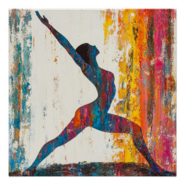 Krieger II Pose Glossy Poster