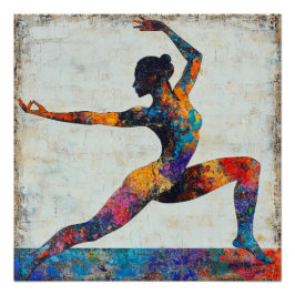 Krieger II Pose Glossy Poster