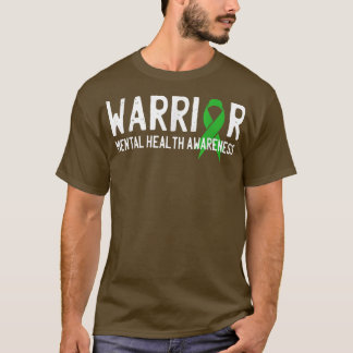 Krieger kämpfen Mental Health Awareness Month Gree T-Shirt