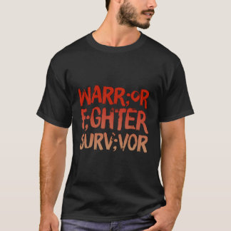 Krieger kämpfen Überlebender Semicolon Tal Health T-Shirt