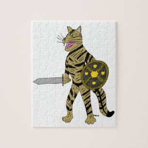 Krieger Katze Puzzle