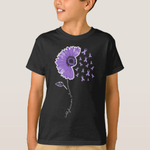 Krieger Lila Sonnenblume Hübsches Band T-Shirt