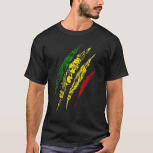Krieger Löwe von Juda König Rasta Reggae Jamaika R T-Shirt