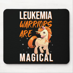 Krieger Magical Unicorn Orange Ribbon Hämatologe Mousepad