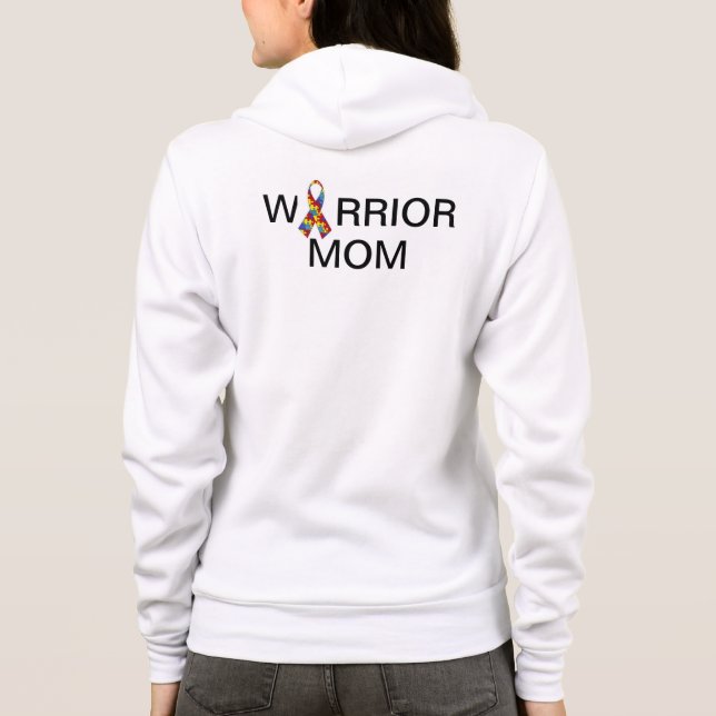 Krieger-Mama-Sweatshirt Hoodie (Rückseite)