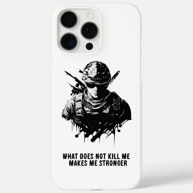 Krieger-Mentalität-Soldat-Handyhülle Case-Mate iPhone Hülle (Rückseite)