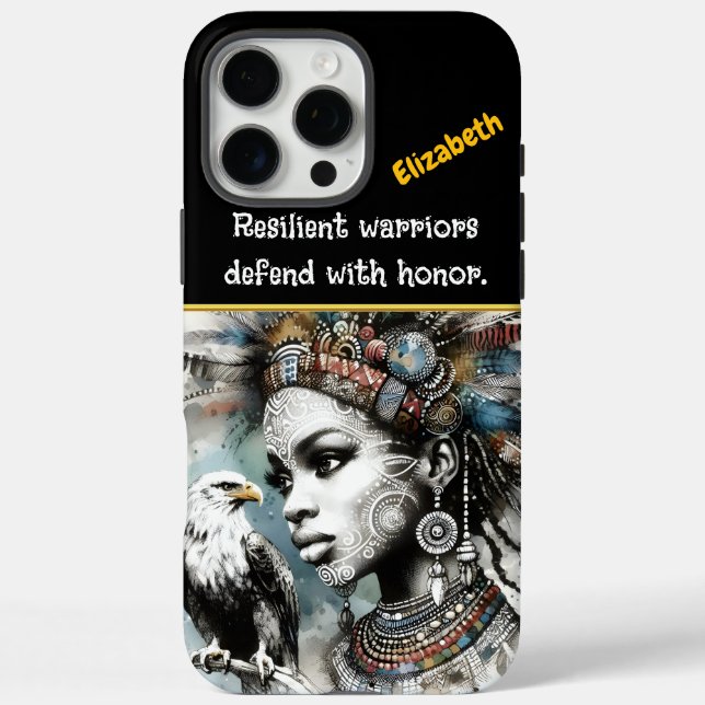 Krieger mit einem Regenadler Case-Mate iPhone Hülle (Rückseite)