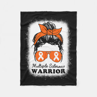 Krieger Multiple Sklerose Awareness Messy Bun Mama Fleecedecke