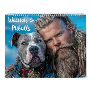 Krieger & Pitbull-Hunde-Helden Kalender