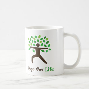 Krieger-Pose-Yoga-Geschenk-Tasse Kaffeetasse