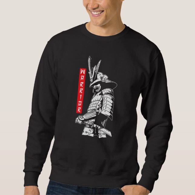 Krieger Samurai Japanischer Ninja Blutfleck Katana Sweatshirt (Vorderseite)